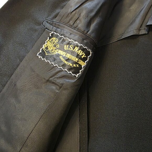 Vtg 60's US Navy Master Chief Petty Officer Dress Dark Blue Jacket READ - Picture 5 of 12